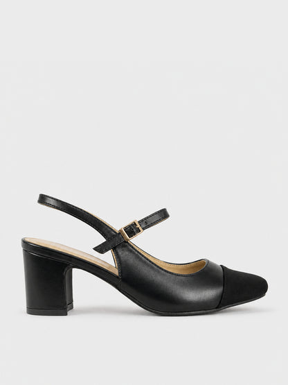 Scarpe tacco con punta nera - TA2403