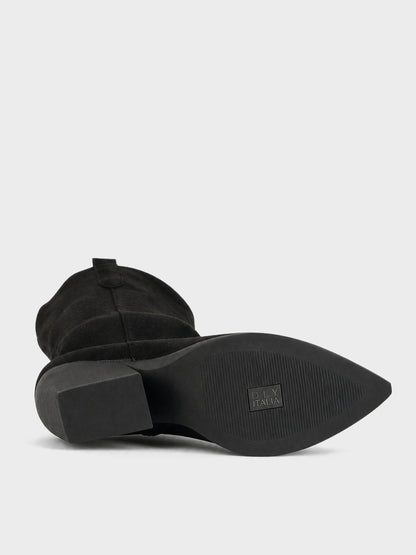 Texano camoscio, tacco 7cm - LA2403