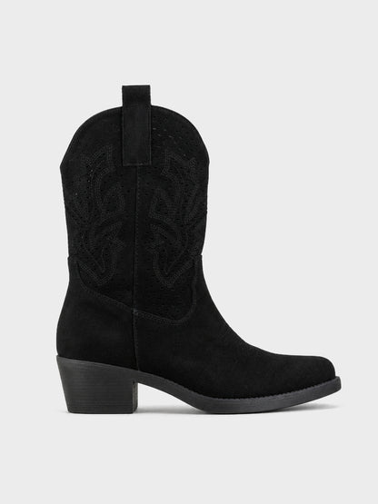 Texano camoscio, tacco 5cm - GA2401
